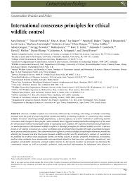 Its population was 58,364 at the 2010 census. Pdf International Consensus Principles For Ethical Wildlife Control