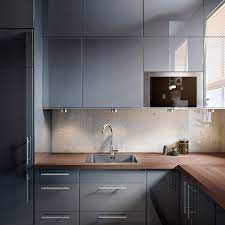 Gift your space magnificence with these superb gloss kitchen units on alibaba.com. Contemporary Grey Gloss Units With Oak Worktops Google Search Grey Kitchen Designs Grey Kitchens Grey Ikea Kitchen