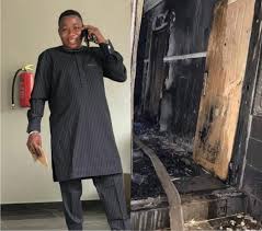 Sunday igboho shed tears for yoruba nation. Breaking Sunday Igboho S House Set On Fire In Ibadan Photos Clock Reporter