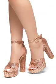 Elevate your casual wardrobe with rose gold shoes. Rose Gold Platform Heels Gold Platform Heels Heels Quinceanera Shoes