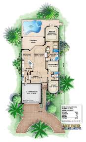 Tuscan House Plan Mediterranean Style Home Floor Plan For Narrow Lot Tuscan House Plans Mediterranean Home Decor Tuscan House