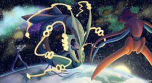 Mega Rayquaza Vs Deoxys Pokemon Rayquaza Cool Pokemon Wallpapers Pokemon Eevee