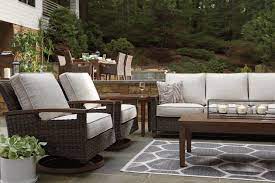 Paradise Trail 5 Piece Outdoor Conversation Set Ashley Furniture Homestore Patio Furniture Conversation Sets Outdoor Furniture Sets Furniture
