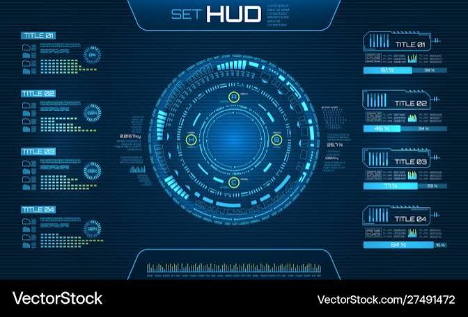 Hud ui futuristic and infographic elements – Royalty-Free Vector |  VectorStock
