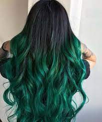 24 Dark Green Ombre Middle Part Lace Front Bodywave Wig Etsy In 2021 Hair Styles Green Hair Colors Long Hair Styles