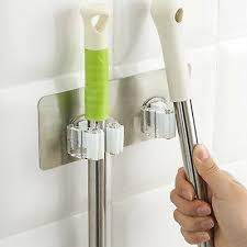 Thousands of customer product reviews. Home Storage Solutions Kitchen Mop Broom Holder Wall Mounted Organizer Brush Storage Hanger Rack Faddis Rfs Com Sa