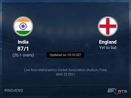 Cricket rankings, fixtures & results for national & international cricket at scorespro.com. India Vs England Live Score Over 1st Odi Odi 16 20 Updates Cricket News