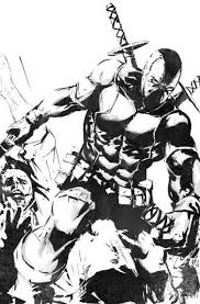 Black And White Comic Art Deadpool By Eric Nguyen Black And White Comics Deadpool Comic Art
