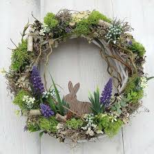 Pin Von Gosia M Auf Wielkanoc In 2020 Osternest Basteln Naturmaterial Weidenkranz Fruhlingskranze