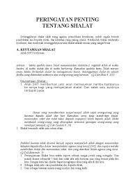 Ceramah Tentang Sholat