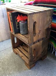 Custom Crate End Tables Crate End Tables Crate Table Wood Crates