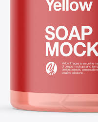 Download Soap Bottle With Pump Mockup In Bottle Mockups On Yellow Images Object Mockups PSD Mockup Templates
