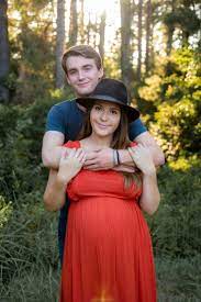 Forest Maternity Session - Texas - Natalia Burrows Photography In 2021 Boho Maternity Orange Maternity Dress Maternity Session