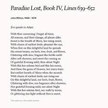 Use This Excerpt From Paradise Lost By John Milton To Express Your Adoration For Your Partner Lost Quotes Wedding Poems Poems