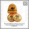 Pine wood multicolored wooden tea coaster Rajasthan