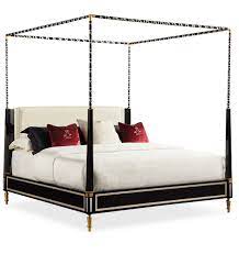 Some slight marks and scratches but structurally very solid and sturdy. The Couturier Canopy Bed King Caracole