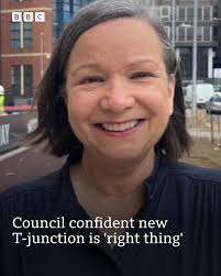 The project to transform Maid Marian Way into a T-junction is nearly  complete. It now includes new smart traffic lights, pedestrian crossings,  seating, and bike lanes. Read more here: https://bbc.in/460in07