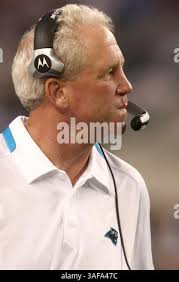 September 3, 2009: Carolina head coach John Fox checks his microphone. The  Pittsburg Steelers defeated the Carolina Panthers 21-10 at Bank of America  Stadium in Charlotte, North Carolina. (Credit Image: © Southcreek
