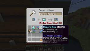 Diamond pickaxes have 1025 uses before they break and deal 2.5 hearts of damage. Unreasonably Expensive Pickaxe Repair Survival Mode Minecraft Java Edition Minecraft Forum Minecraft Forum