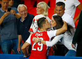 So goes the traditional wedding rhyme for good luck on a bride and groom's big day. Arsenal Star Xhaka Marries Long Time Girlfriend Leonita In Lavish Ceremony