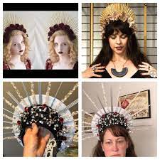 Diy Fallen Angel Halo For Black And Red Masquerade 2018 Angel Costume Angel Halo Black Angels
