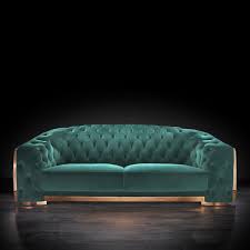 Modway loft 3 piece upholstered fabric sofa set. Massimo Rose Gold Sofa Set Dark Green Roberto Grassie