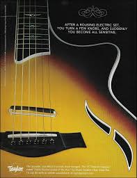 The world of walden guitars. Pin On Taylor Acoustic Guitar Advertisement Ad Print