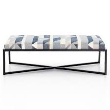 Check spelling or type a new query. Naria Modern Blue Performance Upholstered Top Ottoman Rectangular Coffee Table 51 W 60 W Kathy Kuo Home