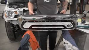 Just finished up this custom grill insert with 20 lightbar cutout. 2012 2013 Toyota Tacoma Status Grille Youtube