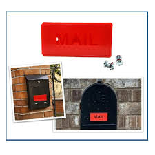Red Front Mount Mailbox Alert Flag Kit