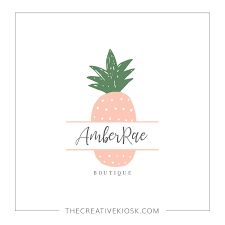Cute Pineapple Logo Instant Download Logo Diy Logo Design Watermark Logo Business Branding Logo Te Logo Design Diy Logo Diy Logo Design Branding Packaging