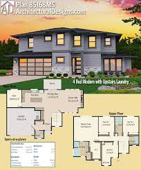 4 bedroom modern house plans and designs. Modern House Plans Architectural Designs 4 Bed Modern House Plan 85168ms Has An Open Floor Plan On Dear Art Leading Art Culture Magazine Database