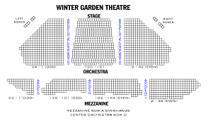 winter garden theatre nyc seating chart winter garden