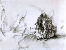 Crumpled Paper Drawing By Immortelle On Deviantart Paper Drawing Crumpled Paper Wrinkled Paper
