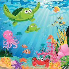 Underwater Sea Creatures Cartoon Google Search Under The Sea Drawings Sea Drawing Life Under The Sea