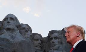 Rushmore's resident mountain goats are descendants of a herd that was gifted to custer state park by canada in 1924. Trump Denounces Statue Toppling During July Fourth Celebration At Mount Rushmore