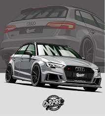 Car Jdmcar Carillustration Automotivephotography Jdm Carart Artwork Carworld Auto Automotive Mazda Mazda3 Ma Audi Rs3 Car Cartoon Car Illustration