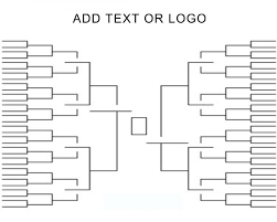 Customzable Dry Erase 64 Team Tournament Bracket Front