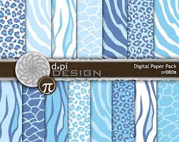 Light Blue Animal Prints Digital Paper And Backgrounds Digital Paper Animal Print Background Prints
