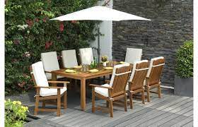 Parsons Wooden Garden Dining Set With Cushions Garden Furniture Uk Garden Dining Set Wooden Dining Set