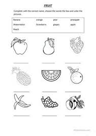 Vocabulary Fruit Worksheet Free Esl Printable Worksheets Made By Teachers English Worksheets For Kids English Activities For Kids Learning English For Kids