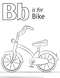 Subscribe to the yescoloring youtube channel. Bike Letter B Coloring Page Free Printable Coloring Pages For Kids