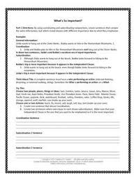 Grammar Activity What S So Important A Coordination Subordination Activity Grammar Activities Grammar Activities