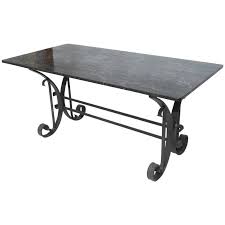 Italian Wrought Iron And Black Marble Dining Table In 2020 Marble Dining Dining Table Marble Dining Table