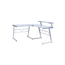 Voici le bureau d'angle moderne calypso, doté d'un plateau en verre trempé noir, qui vous permettra de travailler convenablement. Bureau D Angle Design Chili En Acier Et Verre Securit Teinte Transparent Sable Amp Story 3452