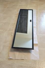 This mirror was extremely heavy and fell off the wall one time and the frame is broken. An Easy Update For A Cheapo Full Length Mirror The Creek Line House