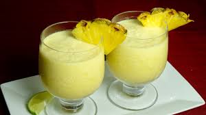 In this easy nonalcoholic recipe, just nix the rum and use coconut milk instead of the cream. Virgin Pina Colada Mocktail Manjula S Kitchen Indian Vegetarian Recipes