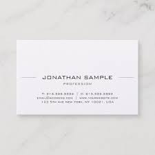 Elegant Minimalist Modern Sleek Professional Plain Business Card Zazzle Com Simple Business Cards Business Card Size Business Cards