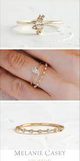 Diamond Ember Ring Thin Band Engagement Ring Eclectic Engagement Rings Dainty Engagement Rings