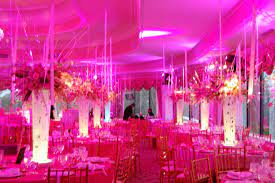 Pink Pink Pink I Wold Love To Have My Room Be A Pink Palace But Not My Wedding Pink Wedding Centerpieces Wedding Lights Pink Wedding